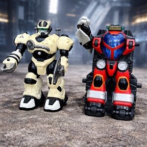 Bandai Power Rangers Operation Overdrive Transtek + Hap-P-Kid M.A.R.S. Robot Lot